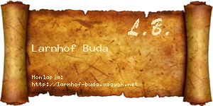 Larnhof Buda névjegykártya